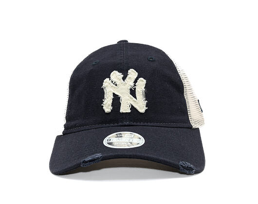 Dámská Kšiltovka New Era - MLB Distress Trucker 9TWENTY Trucker - NY Yankees - Navy
