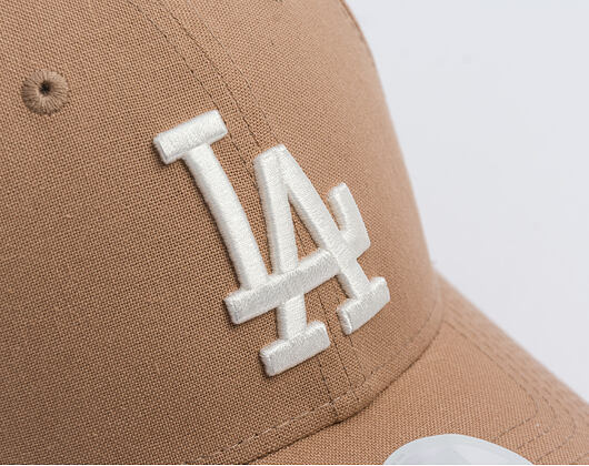 Dámská Kšiltovka New Era - MLB Linen 9FORTY - LA Dodgers - Camel