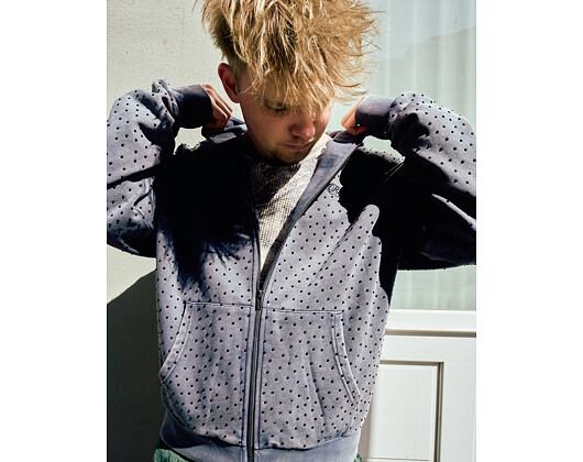 Mikina Rip N Dip - Ripngems Zip Up Hoodie (Charcoal Wash)