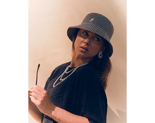 Klobouk Kangol - Grid Knit Bucket - Black