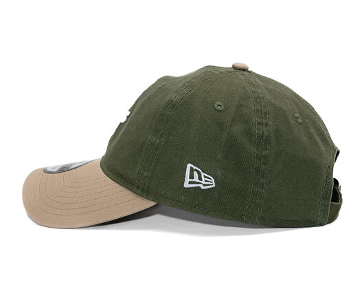 Kšiltovka New Era - MLB Mini Logo Washed Contrast 9TWENTY - Oakland Athletics - New Olive / Camel
