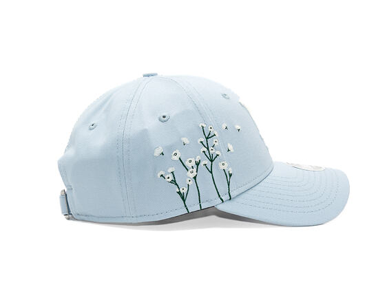 Dámská Kšiltovka New Era - MLB Floral Icon 9FORTY - LA Dodgers - Sky Blue / Cream