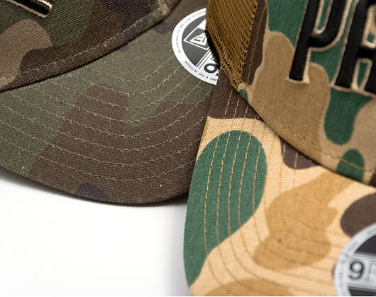 Kšiltovka New Era - MLB Wordmark Camo 9FORTY M-CROWN - NY Yankees - Woodland Camo