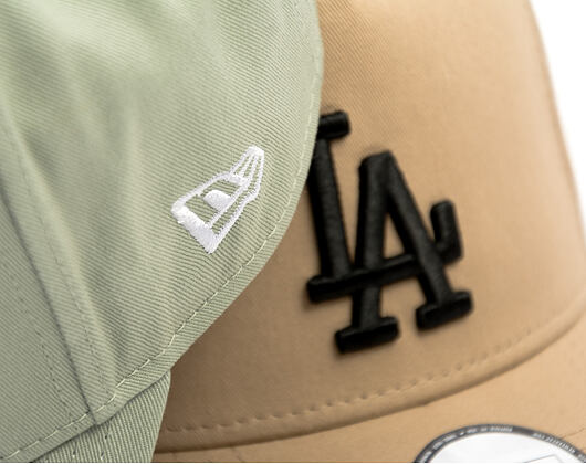 Kšiltovka New Era - MLB Essential 9FORTY A-Frame - LA Dodgers - Camel / Black