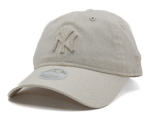 Dámská Kšiltovka New Era - MLB Midi Linen 9TWENTY - NY Yankees - Stone