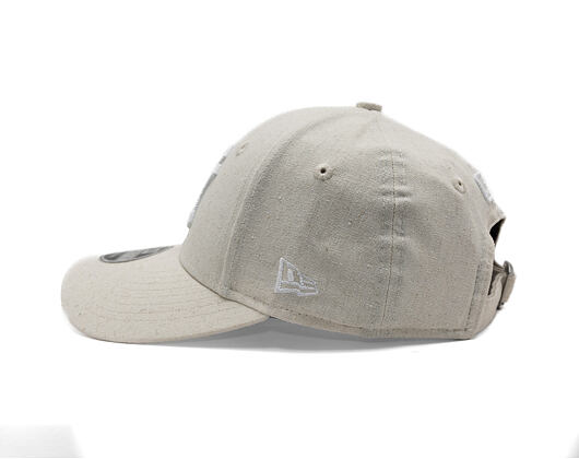 Dětská Kšiltovka New Era - MLB Linen 9FORTY M-CROWN - NY Yankees - Stone / White