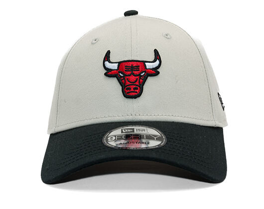Kšiltovka New Era - NBA Color Block 9FORTY - Chicago Bulls - Stone / Black