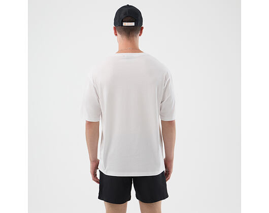 Triko New Era - Branded Oversized Graphic Tee - White