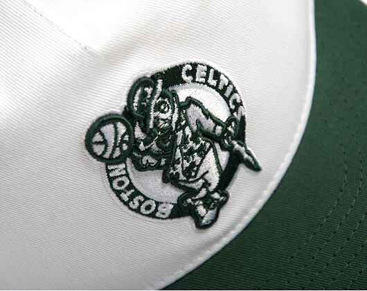 Kšiltovka Mitchell & Ness - NBA - Side Script - Boston Celtics - White/Green