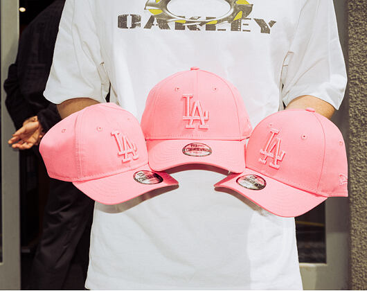 Dětská Kšiltovka New Era - MLB Essential 9FORTY - LA Dodgers - Pink - Pink