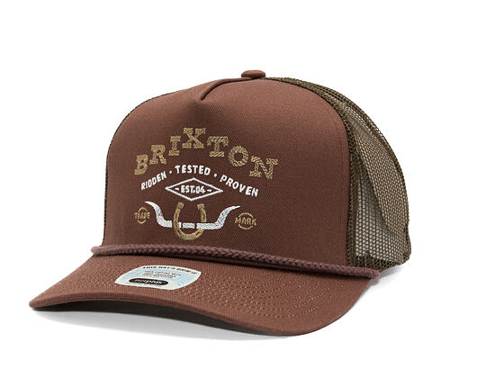 Kšiltovka Brixton - Beekman C Np Mp Trucker Hat - Brown/Brown