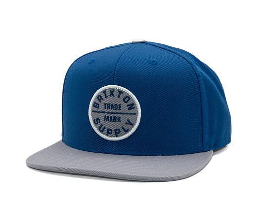 Kšiltovka Brixton - Oath Iii Snapback - Blue/Light Grey