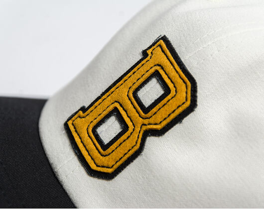 Kšiltovka Brixton - Big B Mp Cap - Off White/Black/Mustard