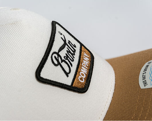 Kšiltovka Brixton - Linwood C Netplus Mp Snpk - Off White/Copper