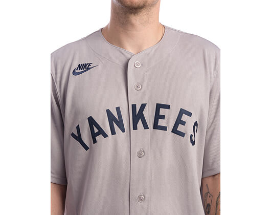 Dres Nike - MLB Men's Cooperstown Jersey - New York Yankees 1927 - Atmosphere Grey