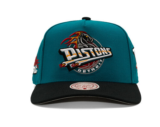 Kšiltovka Mitchell & Ness - In The City Hwc - NBA - Detroit Pistons - Teal