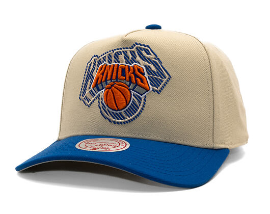 Kšiltovka Mitchell & Ness - Off Tilted - NBA - New York Knicks - Off White