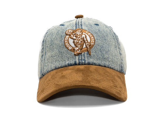 Kšiltovka Mitchell & Ness - Den Suede Strapback - NBA - Boston Celtics - Blue