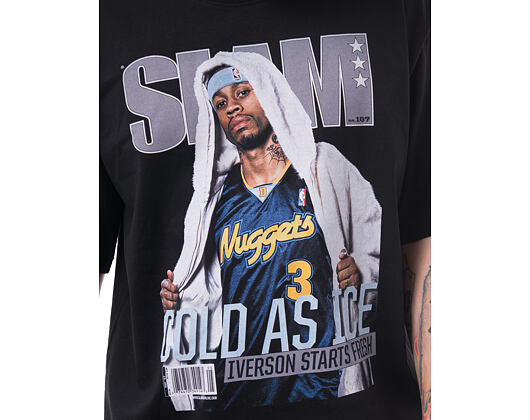Triko Mitchell & Ness - Boxy Slam Tee - NBA - Denver Nuggets - Allen Iverson - Black