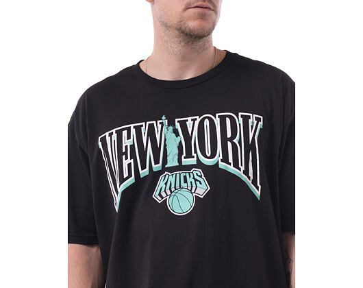 Triko Mitchell & Ness - In The City Wordmark Tee - NBA - New York Knicks -Black