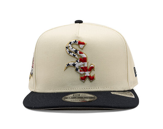 Kšiltovka New Era - MLB "American Flag" 9FIFTY - Chicago White Sox - Chrome White