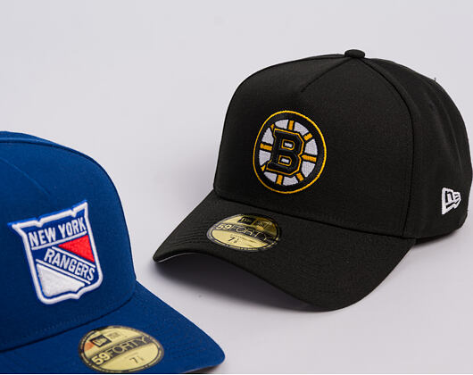 Kšiltovka New Era - NHL "Anniversary Patch" 59FORTY A-Frame - Boston Bruins - Team Color