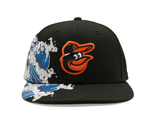 Kšiltovka New Era - MLB "Tidal Wave" 59FIFTY - Baltimore Orioles - Black