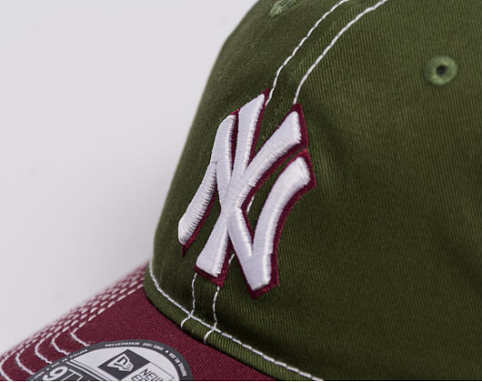 Kšiltovka New Era - MLB "Seasonal 2 Tone" 9TWENTY - NY Yankees - Green / Burgundy