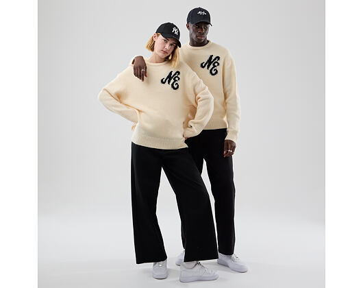 Svetr New Era - Branded Knit Sweater - Cream