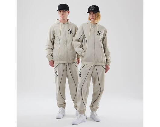 Kalhoty New Era - MLB Piping Track Pants - NY Yankees - Stone