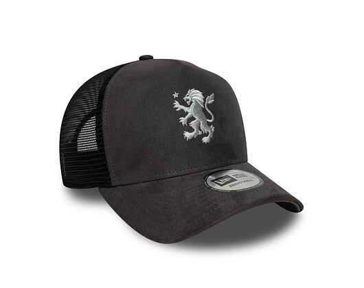 Kšiltovka New Era - Faux Suede 9FORTY A-Frame Trucker - ASTON VILLA FC - Graphite