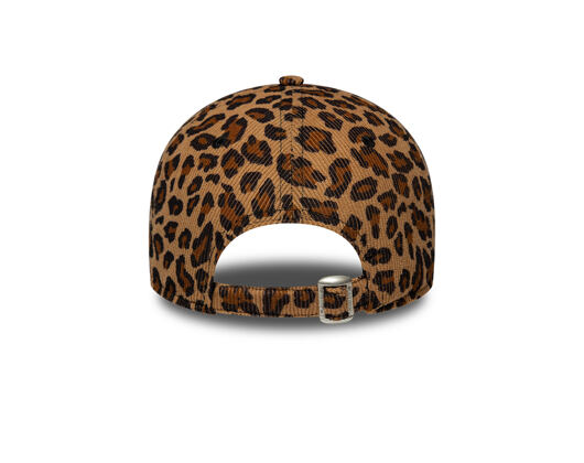 Dámská Kšiltovka New Era - MLB Leopard Cord 9FORTY - NY Yankees - Stone / Black