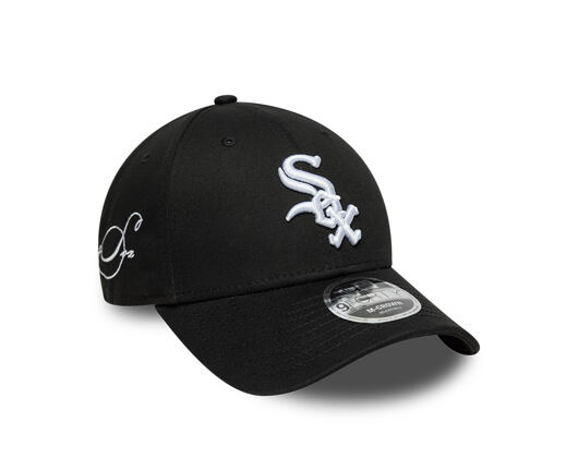 Kšiltovka New Era - MLB Side Script 9FORTY M-CROWN - Chicago White Sox - Black