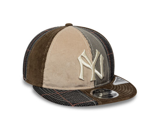 Kšiltovka New Era - MLB IMAGE DROP Patchwork 9FIFTY Retro Crown - NY Yankees - Brown