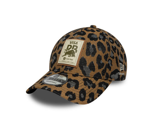 Dámská Kšiltovka New Era - F1 Leopard 9FORTY - Visa Cash App RB - Brown