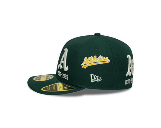 Kšiltovka New Era - MLB IMAGE DROP All-Over 59FIFTY Low Profile - Oakland Athletics - Green