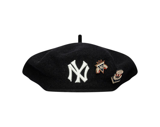 Baret New Era - MLB IMAGE DROP Retro Pin Beret - NY Yankees - Black