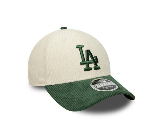 Kšiltovka New Era - MLB Cord 9FORTY M-CROWN - LA Dodgers - Cream / Cilantro Green