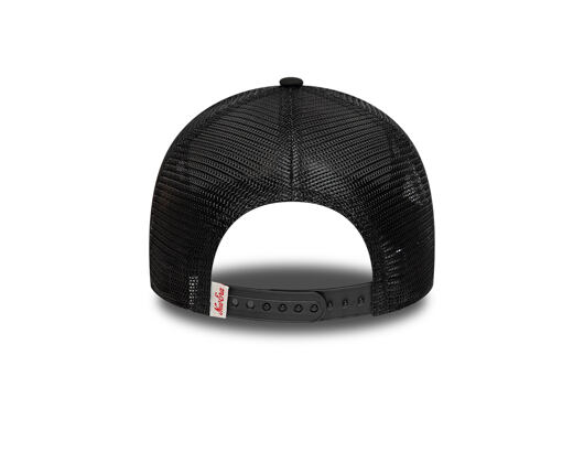 Kšiltovka New Era - Branded Distressed Patch 9FORTY A-Frame Trucker - Black