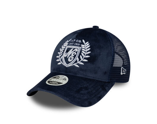 Dámská Kšiltovka New Era - Branded Velour 9FORTY M-CROWN A-Frame Trucker - Navy