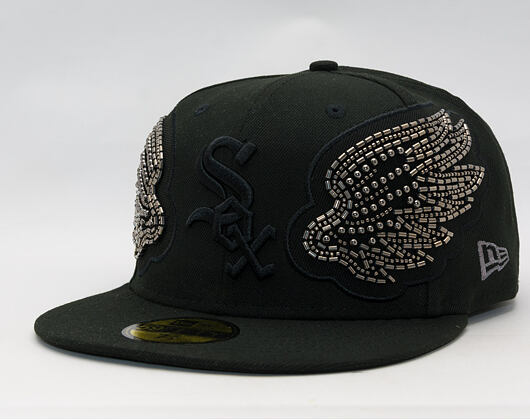Kšiltovka New Era - MLB Tonal Wing 59FIFTY - Chicago White Sox - Black