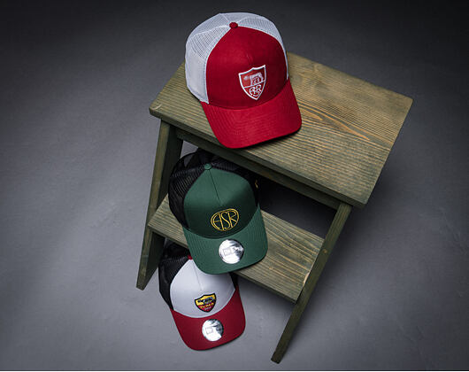 Kšiltovka New Era - Core 9FORTY A-Frame Trucker - AS Roma - White / Red