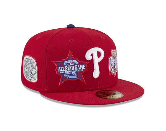 Kšiltovka New Era - MLB All Star Game 2026 59FIFTY - Philadelphia Phillies - Team Color - Scarlet