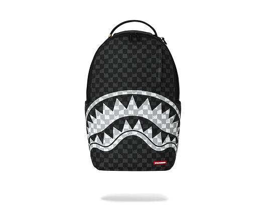 Batoh Sprayground - Black And White Drip Check Shark Backpack