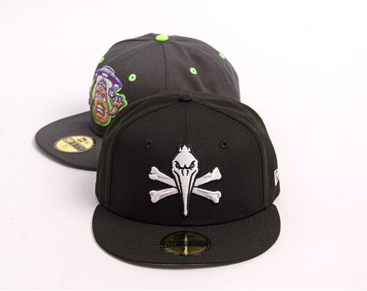 Kšiltovka New Era - MiLB Theme Nights 59FIFTY - Myrtle Beach Pelicans - Skull - Black