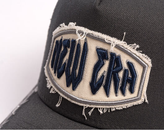 Kšiltovka New Era - Branded Distressed Patch 9FORTY A-Frame Trucker - Steel