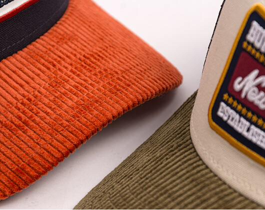 Kšiltovka New Era - Branded Patch Cord 9FORTY A-Frame Trucker - Cream / New Olive