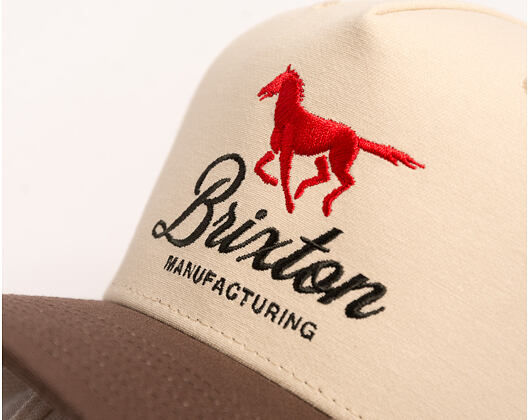 Kšiltovka Brixton - Leisure Snapback - Khaki/Coco