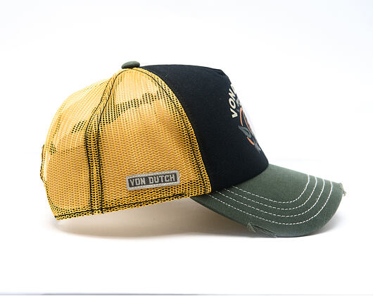 Kšiltovka Von Dutch - Trucker - Print - Black / Green