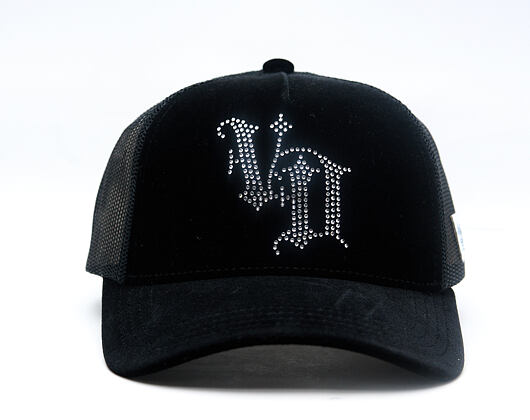 Dámská Kšiltovka Von Dutch - Baseball - Velvet Rhinestone Logo - Black